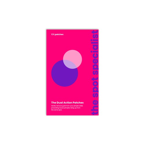 Pimple Patch PACKAGING to appeal to FEMALE BEAUTY user Design by Nikolas Elia