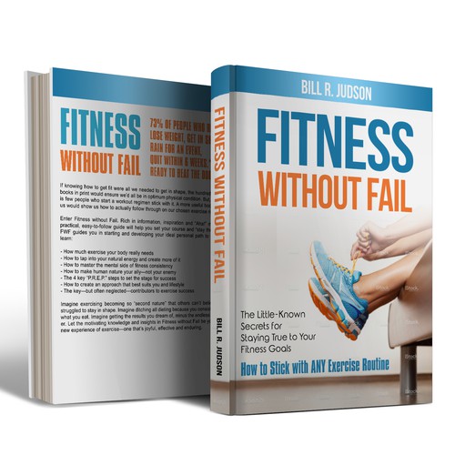 Cover for a fitness motivation book Design by Iva23