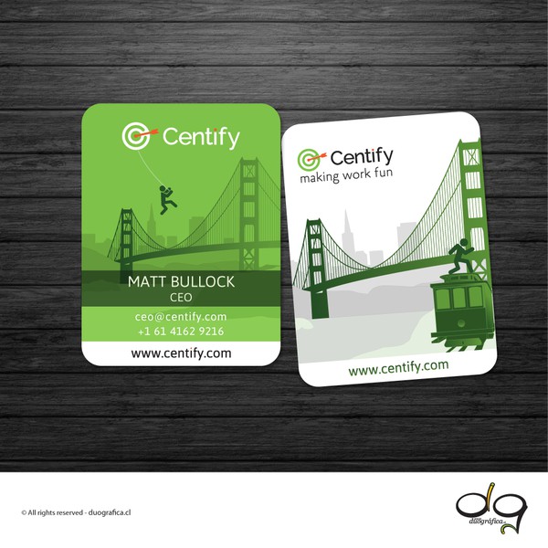 Design by Duográfica titled "Illustrated Business card Design "