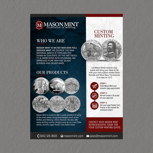 Create An Exciting Flyer To Showcase Our Custom Silver Coin Program Design by ektadevesh