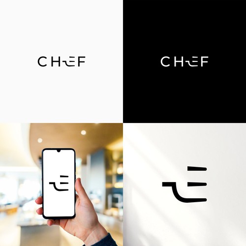 "CHEF": Food & Cooking Social Media Logo Design by bisbidesign