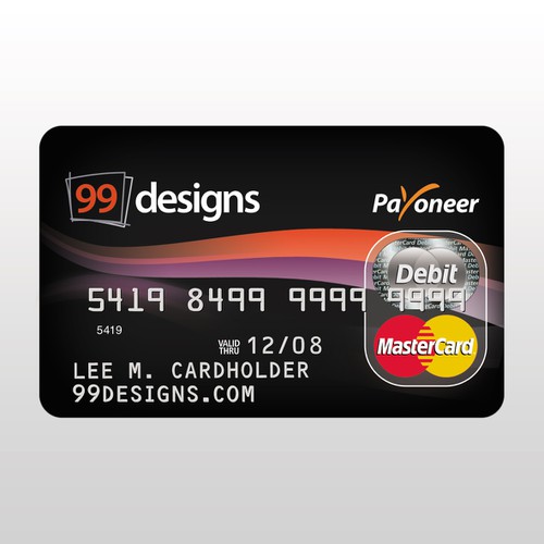 Prepaid 99designs MasterCard® (powered by Payoneer) Diseño de J. Melcher