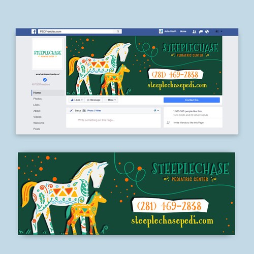 Pediatric Clinic Facebook Cover Art!!! Design by Neha Shrimal