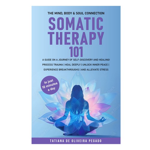 Beautiful & powerful book cover with a lotus flower design Design by 99_master