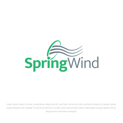 Spring Wind Logo Diseño de Riyad Sbeat