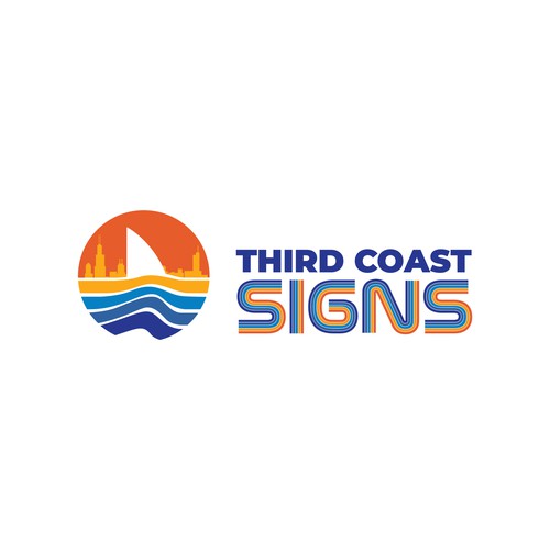 New vibrant business logo and branding for a sign making company serving Chicago Design by Azwar_Design®