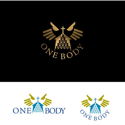 Design a logo for One Body Software showing inter-church community in the One Body of Christ. Design by Ladoblede