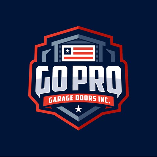 Go Pro Garage Doors Inc Reband Design by Fortunic™