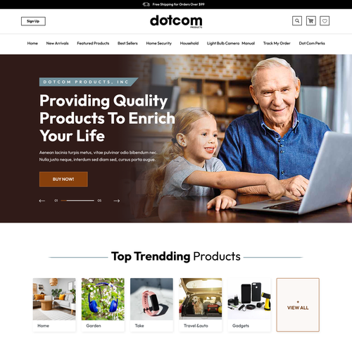 *GUARANTEED PAYOUT* - ECommerce Gadget Store Front Page Design by Pinku