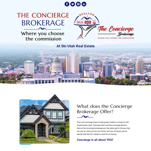 The concierge brokerage website Réalisé par Atul-Arts