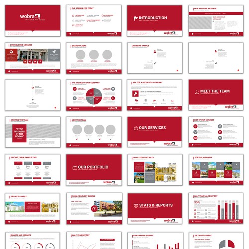 Plantilla de Powerpoint propuesta en el concurso por Vivienne design