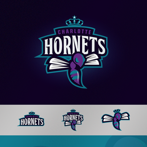 Community Contest: Create a logo for the revamped Charlotte Hornets! Design by dizzlines