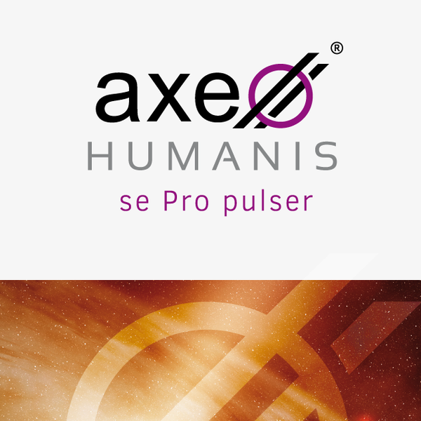 Create a logo fluid and clear to axeo humanis
