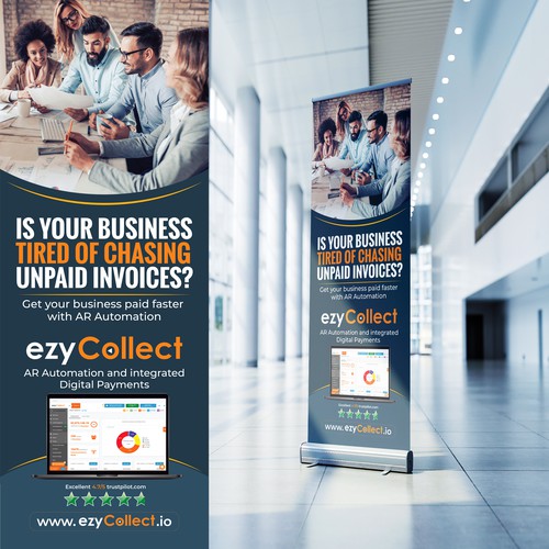 B2B Saas Pull Up Banner for Trade Show Design by Sketch Media™