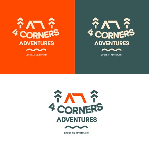 Adventure sports logo incorporating navigation elements, topography and maps Design by PSB Designs