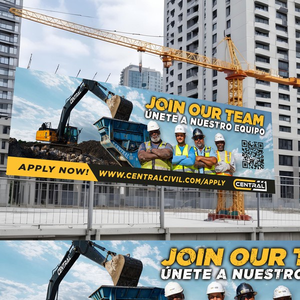 Bold Hiring Billboard Design