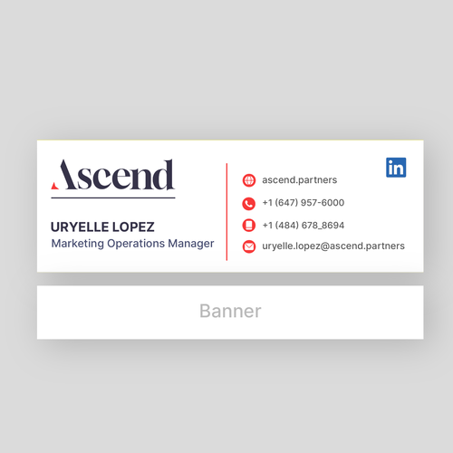Design di Ascend Partners New Branded Email Signature di Ganesh Anvekar