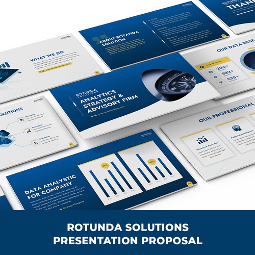 Design a sharp and modern Powerpoint Template for a DATA firm! Design by SlideFactory