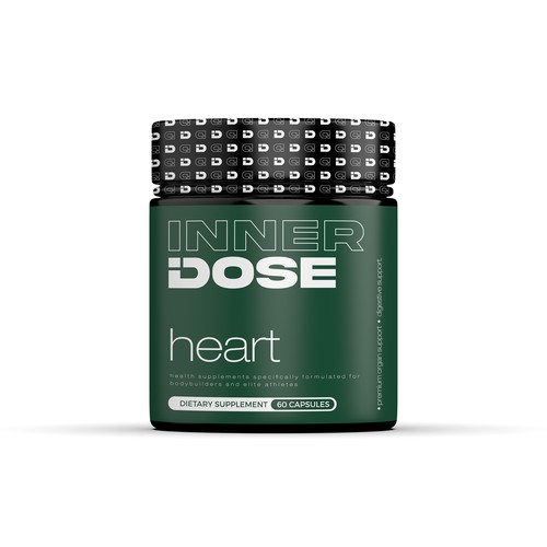 Minimal supplement bottle label design for male elite athletes Design by Imee008