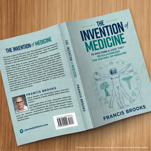 Creative book cover making the history of medicine fun, light-hearted and modern Design by U.T