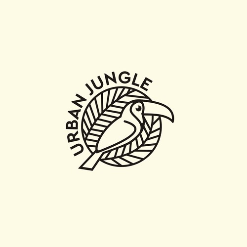 Logo for "Urban Jungle - Bar" - a jungle themed, modern and innovative restaurant Design by Byte&Pixel