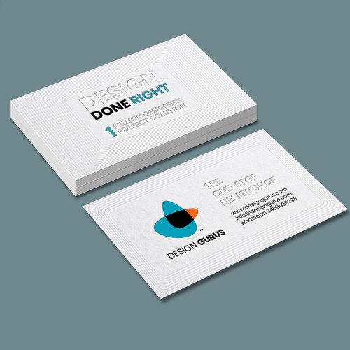 Business Card for DesignGurus.com Diseño de fastdesign86