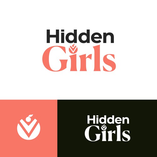 Project logo for our Hidden Girls community program using dance and sports project Design by iedefe