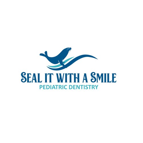 Modern and fun seal logo & branding package for new pediatric dentist! Diseño de nik007