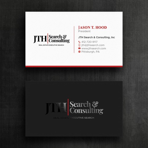 Business Card Design for Executive Search Firm Design by Felix SH