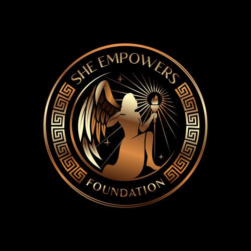 SHEempowers - luxurious design of a woman preferrably in some kind of a circle to appeal to women professionals Design by eMbo