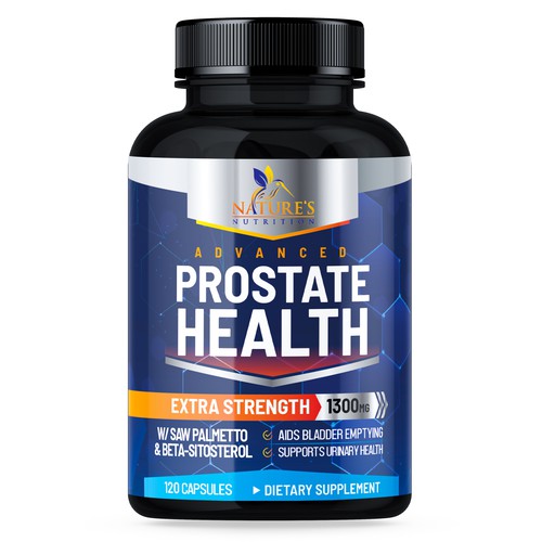 Nature's Nutrition needs a Men's Prostate Health product label Design by Walid Designs Studio