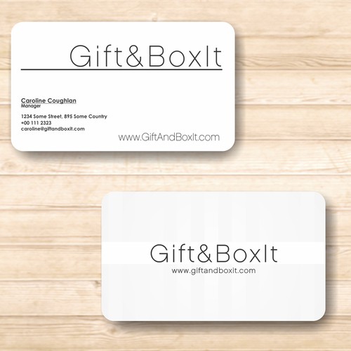 Gift & Box It needs a new stationery Design by Berlina