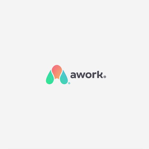 New logo for AI-based productivity software "awork" Diseño de VisibleGravity™