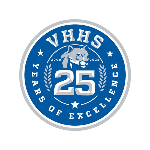 Logo for school's 25th year of excellence Design by Argim