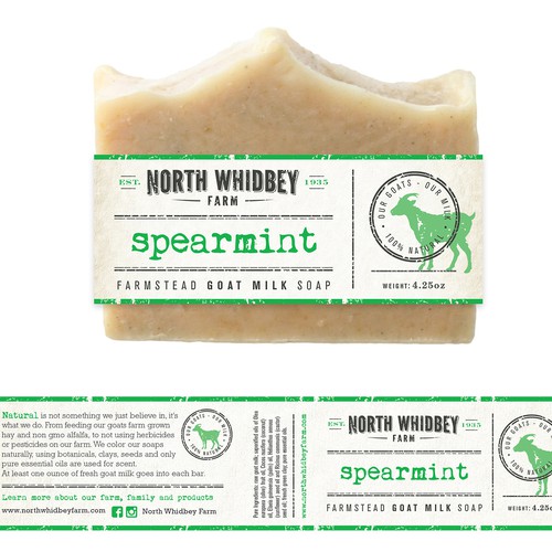 Create a striking soap label for our natural soap company with more work in the future Design von Mj.vass