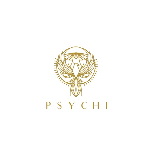 congkek123さんのPsychi - a golden Phoenix and wild psilocybin mushroomsデザイン