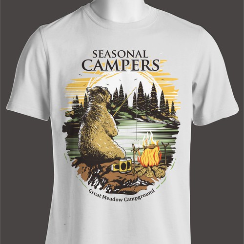 Great Meadow Campground looking For New Sweatshirt Design Design by -Vectorizer-