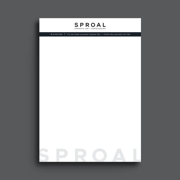 Modern letterhead design