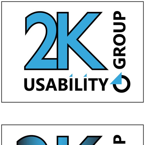 2K Usability Group Logo: Simple, Clean Réalisé par Algomas