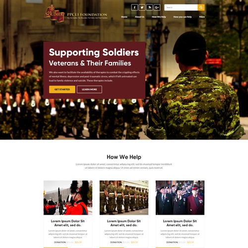 PPCLI Foundation website Design réalisé par OMGuys™