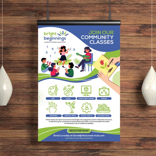 Design an Engaging Flyer for Community Classes Design by Dzhafir