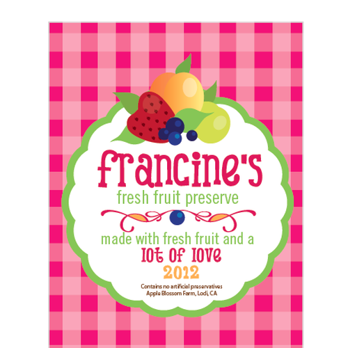 Love Jam? Live for fruity preserves? Design a Jam Label. デザイン by PrettynPunk
