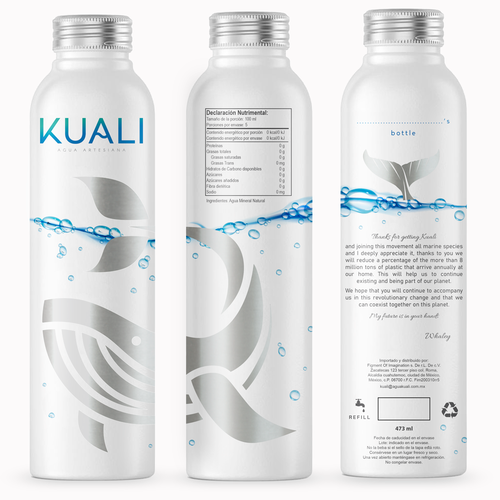 Water bottle design!! Lets be disruptive and elegant Design by 55rova