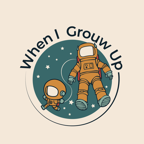 When I Grow Up Logo Design by fgbdesign
