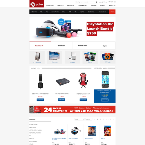Spotnet website Design by Zeal Design
