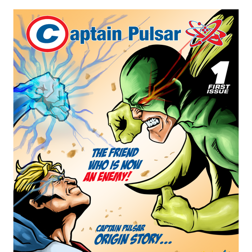 Captain Pulsar First Edition Comic Concept Design by Hadeboga Studio