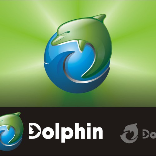 New logo for Dolphin Browser Design by eugen ed