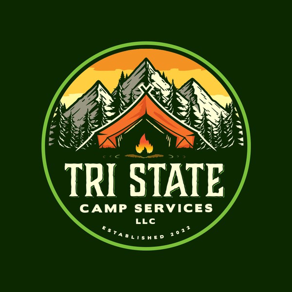 Design by Fyra▲ titled "Tri State Camp Services, LLC"