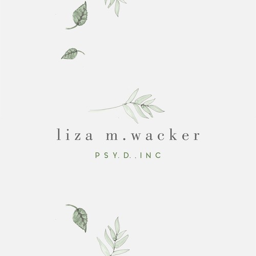 Psychologist needing a delicate, feminine watercolor style tree, branch or leaf logo Ontwerp door AnaLogo