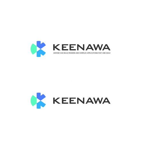 Logo design for a global technology platform Design by ken_draw